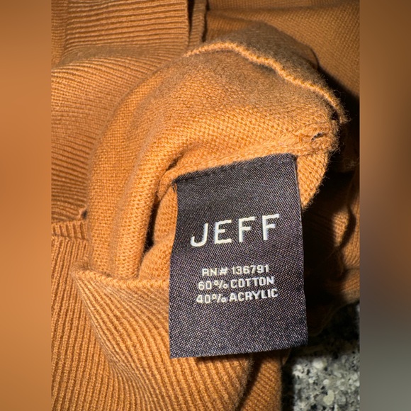 JEFF Brown Tan Knit Sweater size L - Picture 9 of 10